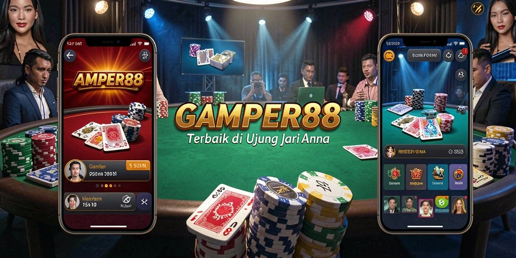 Tampilan gameplay seru di AMPER88 dengan pemain yang antusias.