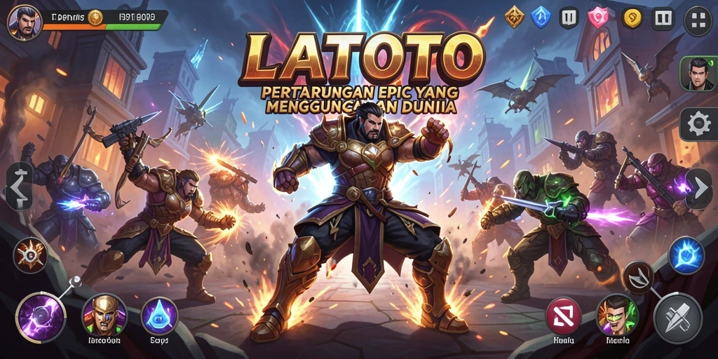 Tampilan aksi mendebarkan dari pertarungan di LATOTO.
