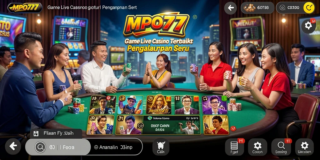 Menampilkan gameplay seru dan interaktif dari MPO777 Live Casino.
