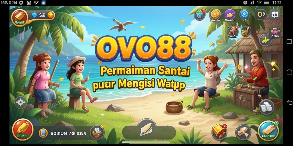 Tampilan menarik dari gameplay OVO88 dengan karakter lucu.