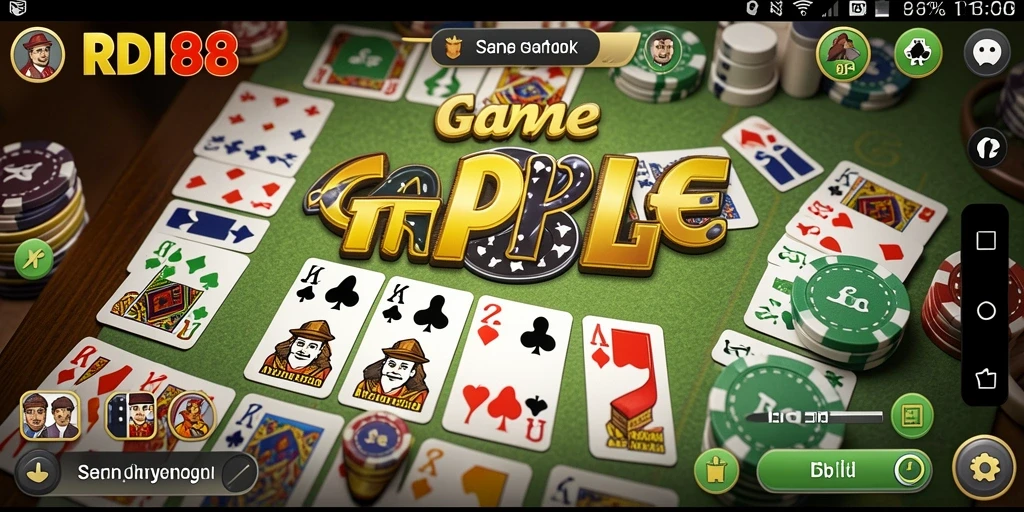 Tampilan gameplay seru RDI88 saat bermain Gaple.