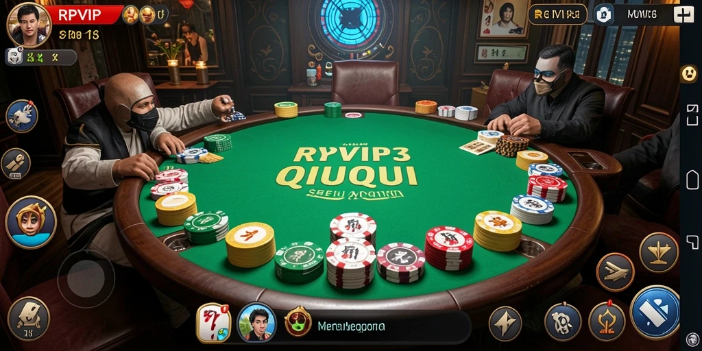 Tampilan gameplay RPVIP3 yang menegangkan dalam permainan QiuQiu.