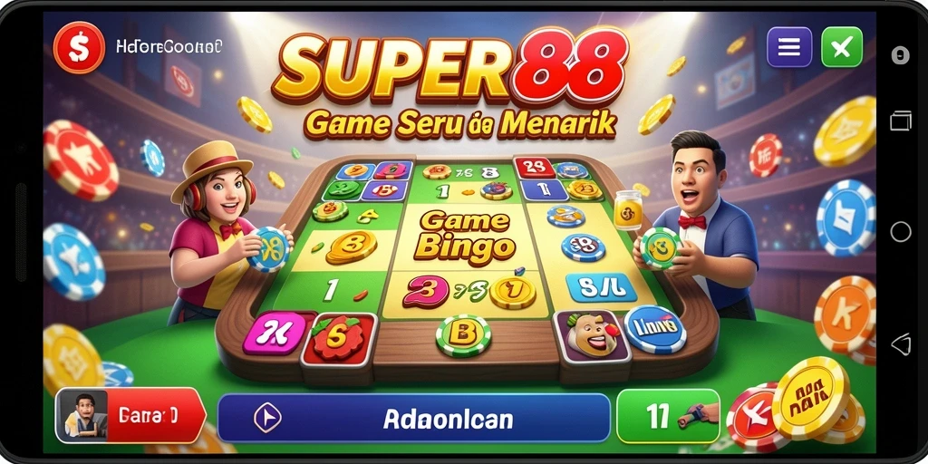 Screenshot gameplay SUPER88 yang menunjukkan keseruan memainkan Bingo.