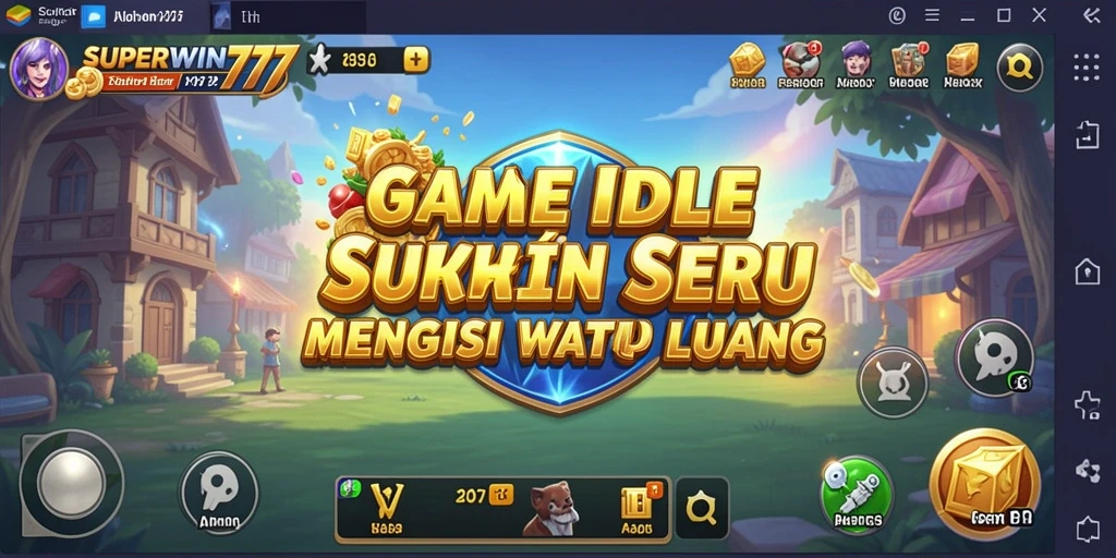 Screenshot gameplay SUPERWIN777 menampilkan aksi seru dari aspek Idle.