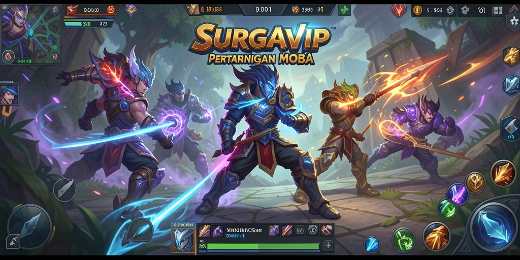 Gameplay seru dan menegangkan dalam SURGAVIP.